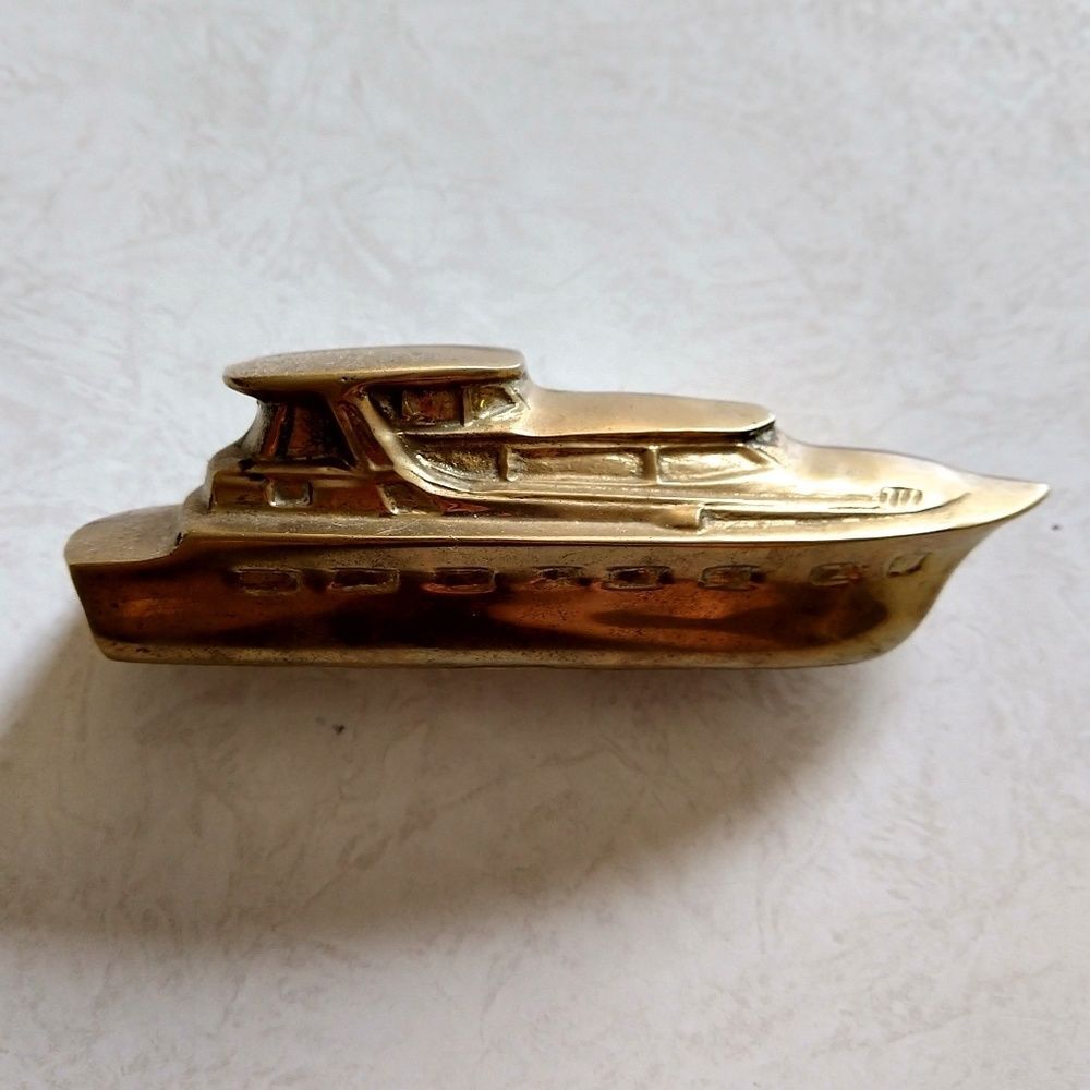 Vintage Motorboat Paper Weight